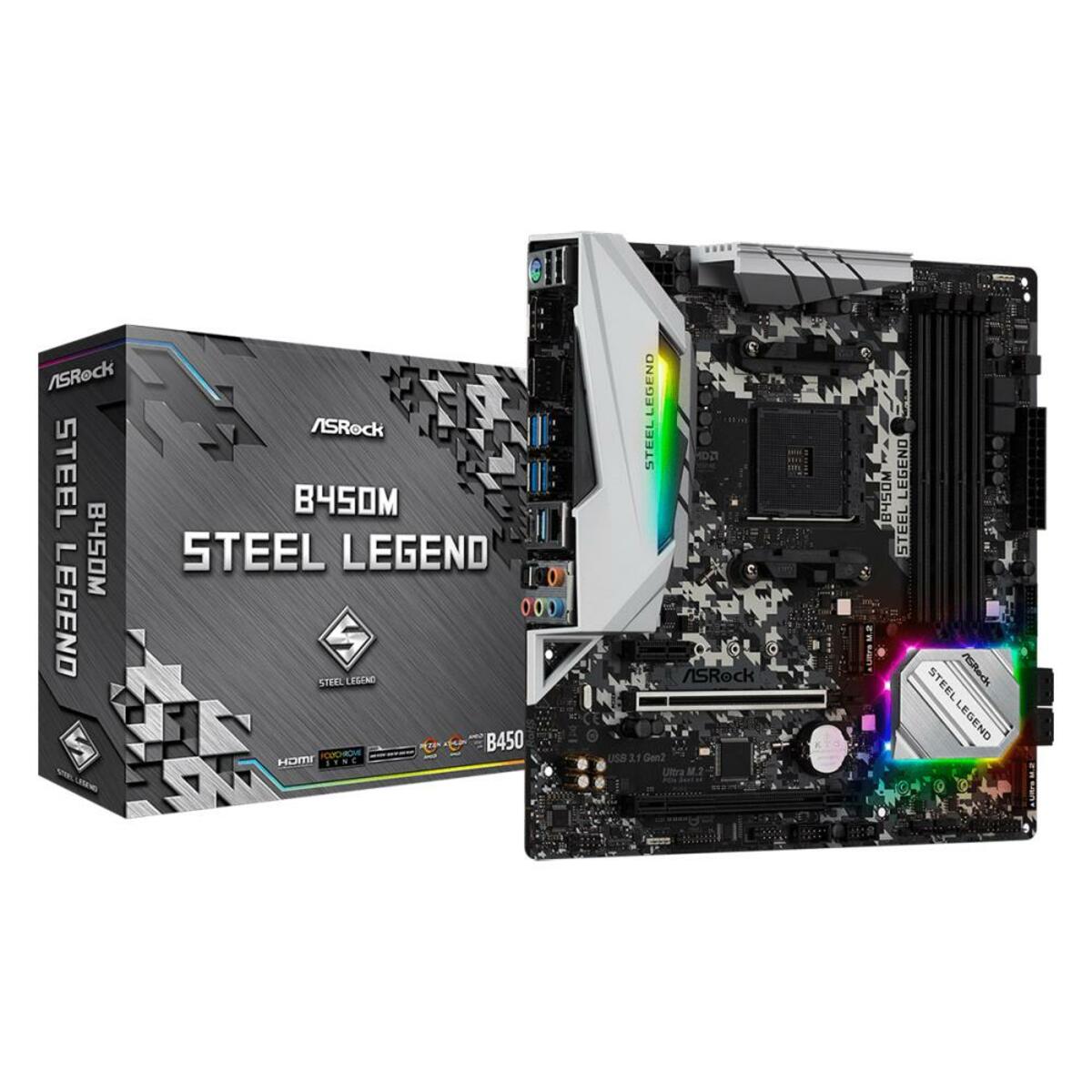 Материнская плата Asrock B450M STEEL LEGEND