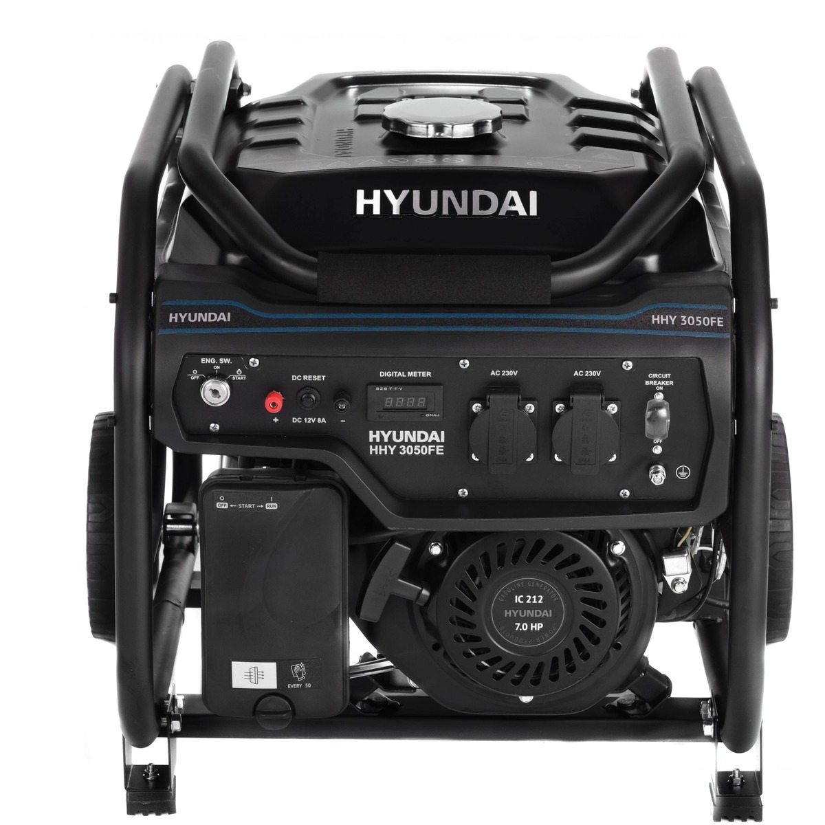 Генератор Hyundai HHY 3050FE 3.2кВт, черный