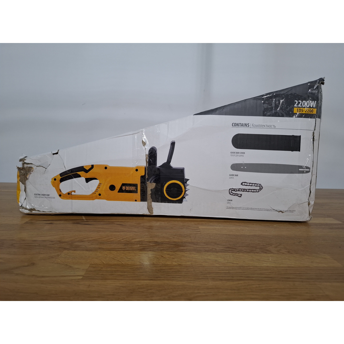 Электрическая цепная пила Denzel EDS-2200 (Цвет: Yellow)