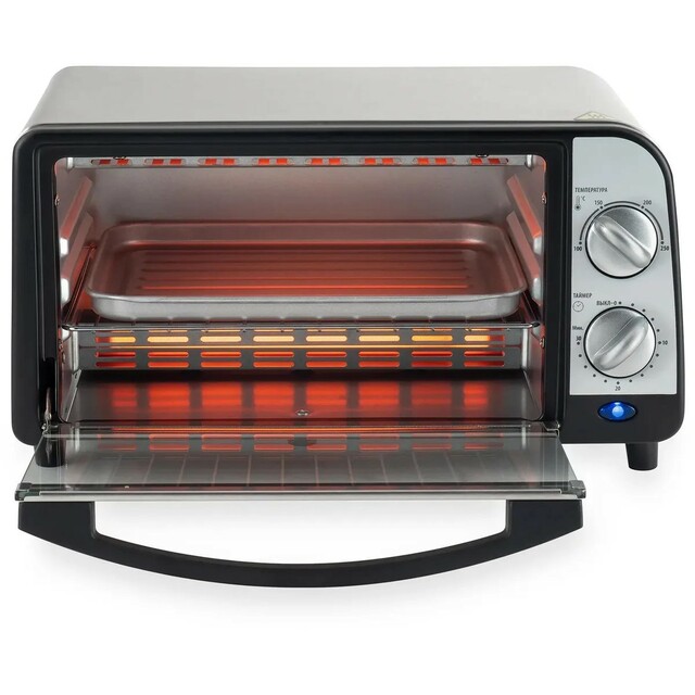 Мини-печь Hyundai MIO-HY071 (Цвет: Silver / Black) Мини-печь Hyundai MIO-HY071 (Цвет: Silver / Black)