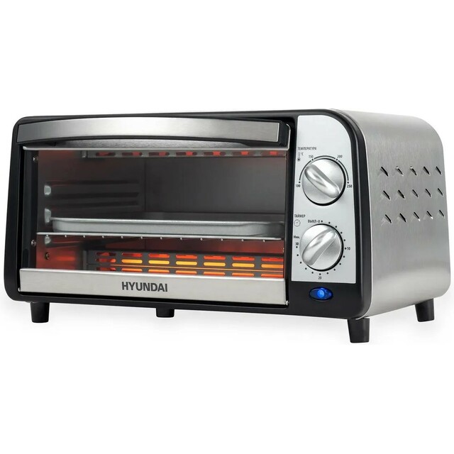 Мини-печь Hyundai MIO-HY071 (Цвет: Silver / Black) Мини-печь Hyundai MIO-HY071 (Цвет: Silver / Black)