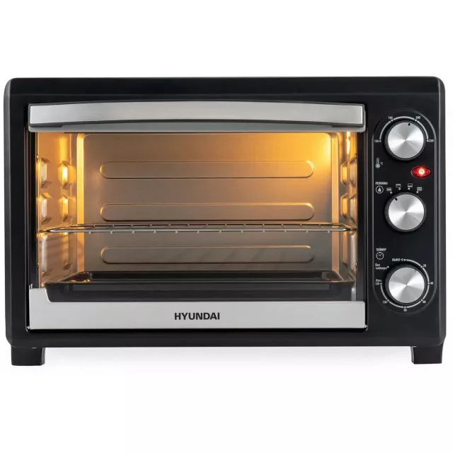Мини-печь Hyundai MIO-HY073 (Цвет: Black / Silver) Мини-печь Hyundai MIO-HY073 (Цвет: Black / Silver)