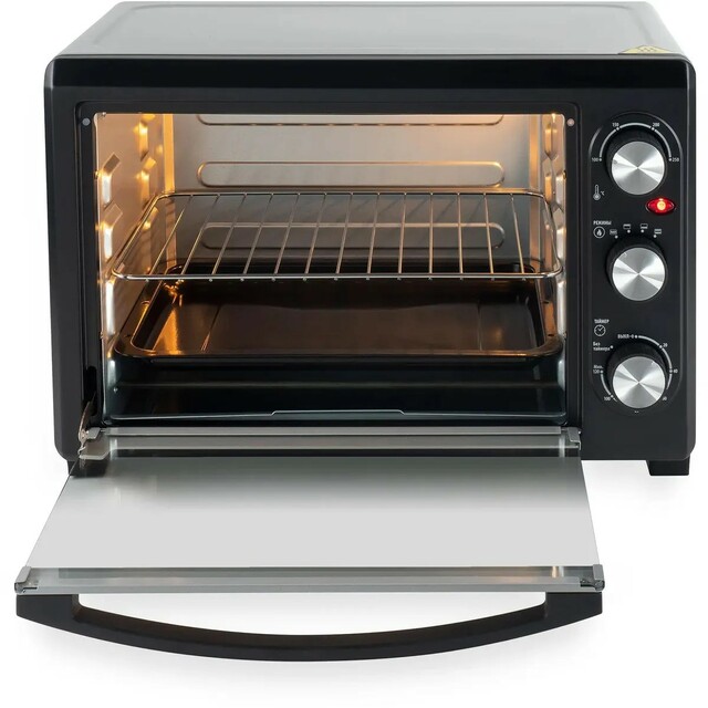 Мини-печь Hyundai MIO-HY073 (Цвет: Black/Silver) Мини-печь Hyundai MIO-HY073 (Цвет: Black/Silver)