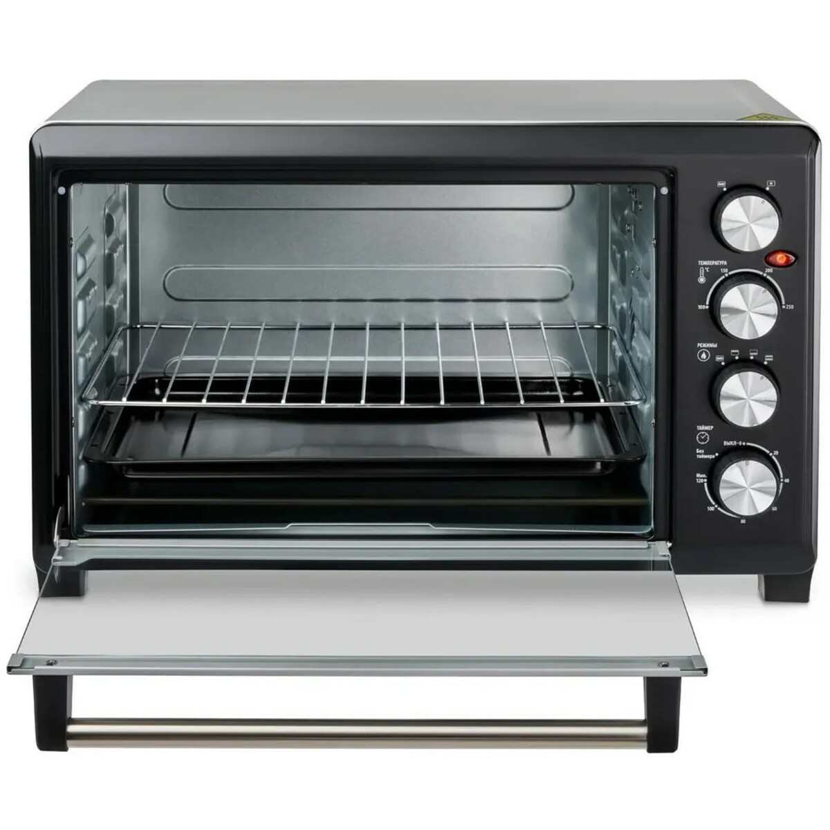 Мини-печь Hyundai MIO-HY075 (Цвет: Silver / Black)
