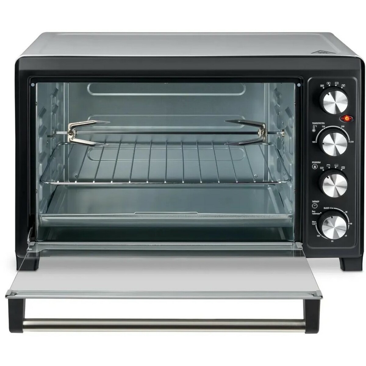 Мини-печь Hyundai MIO-HY076 (Цвет: Black/Silver)