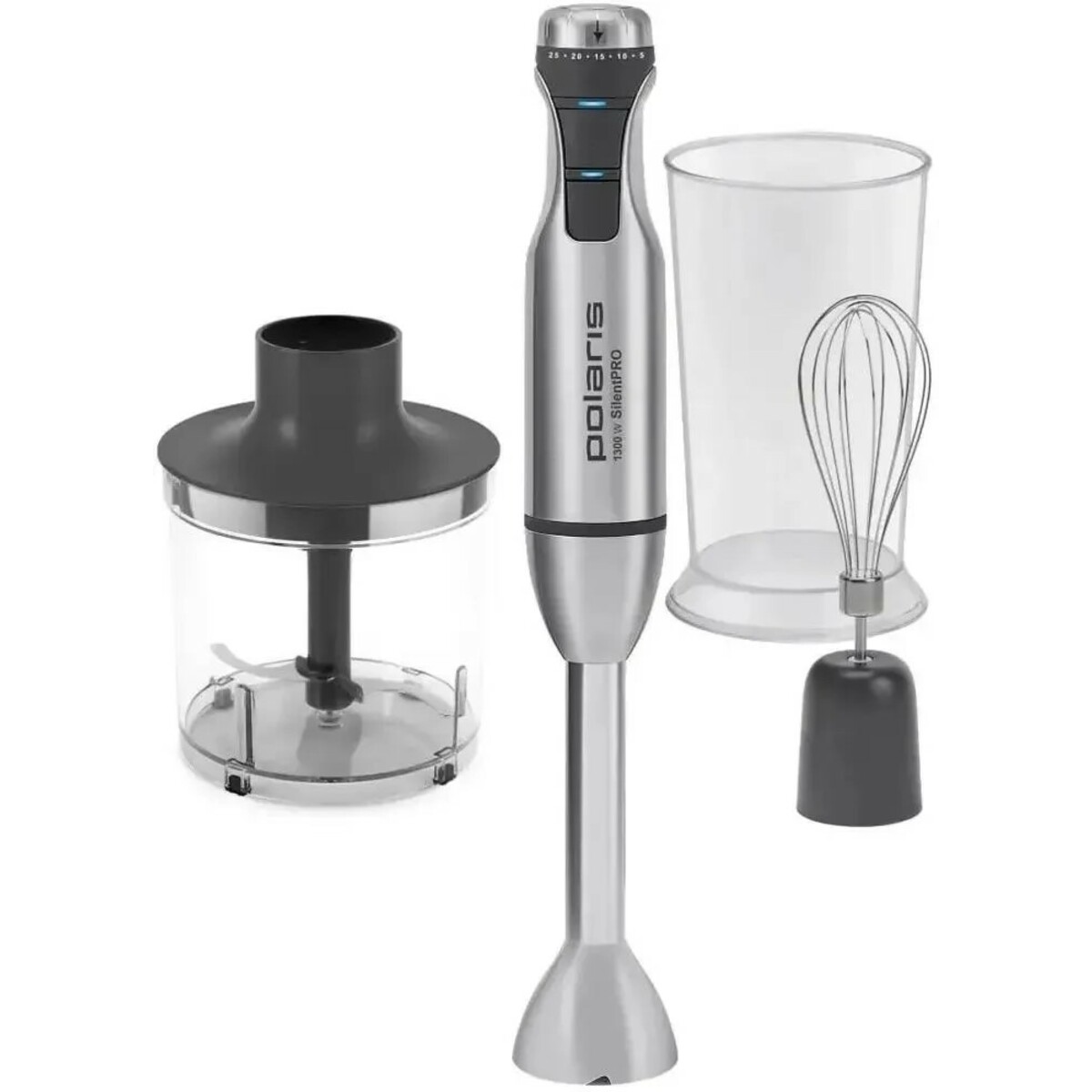 Блендер погружной Polaris PHB 1382L Silent (Цвет: Silver)