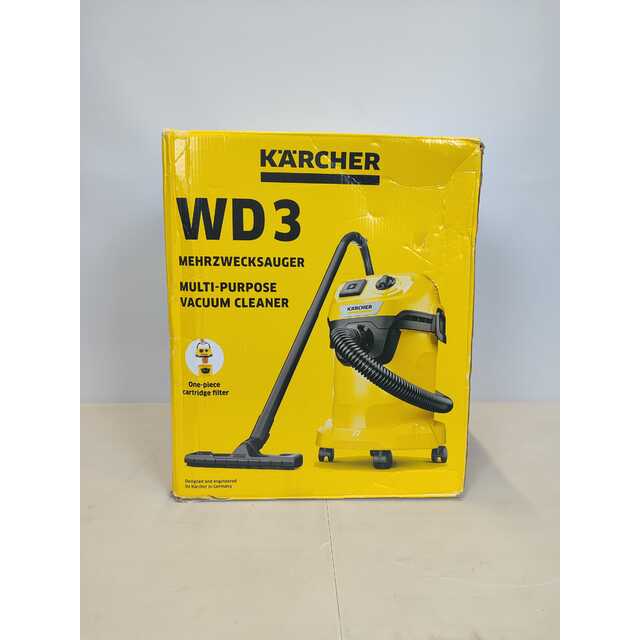 Строительный пылесос Karcher WD 3 P V-17 / 4 / 20 (Цвет: Yellow)