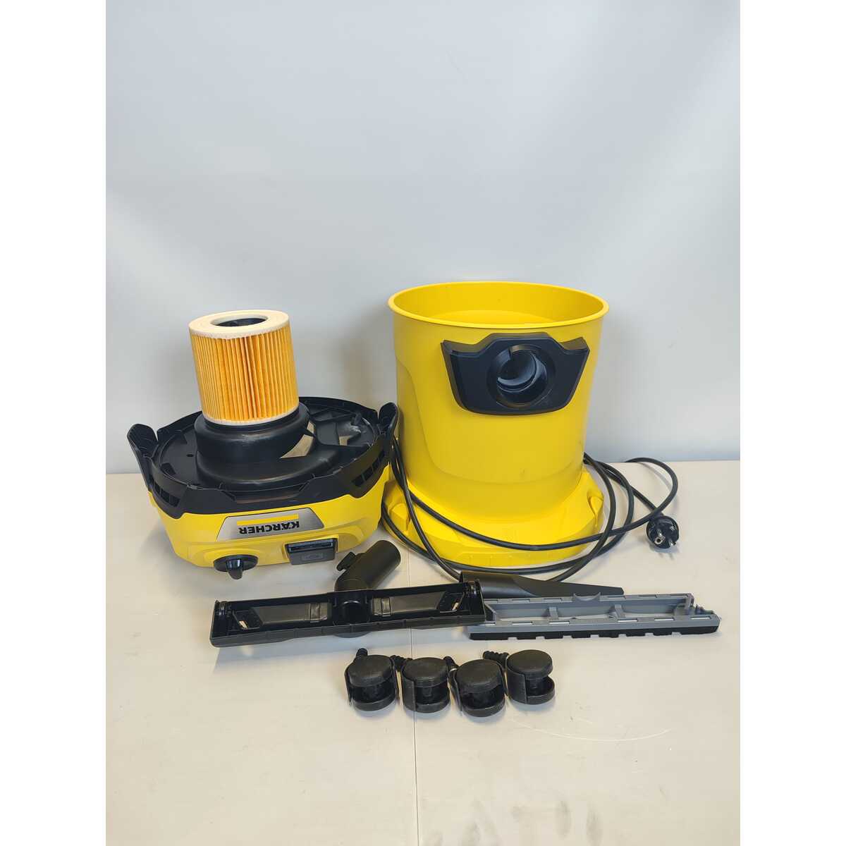 Строительный пылесос Karcher WD 3 P V-17/4/20 (Цвет: Yellow)