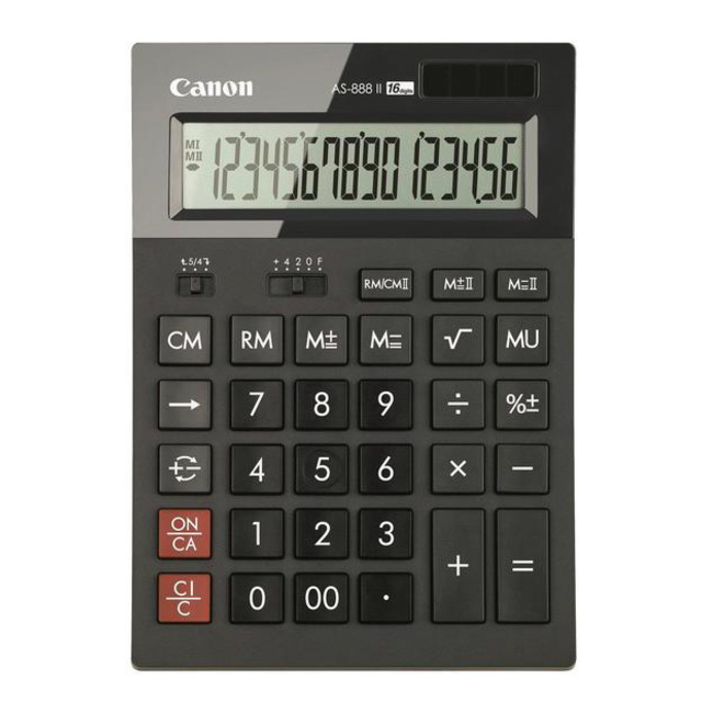 Калькулятор бухгалтерский Canon AS-888 II (Цвет: Black) Калькулятор бухгалтерский Canon AS-888 II (Цвет: Black)