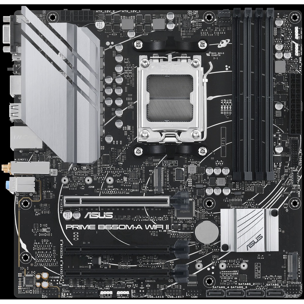 Материнская плата AMD B650 SAM5 MATX PRIME B650M-A WIFI II ASUS