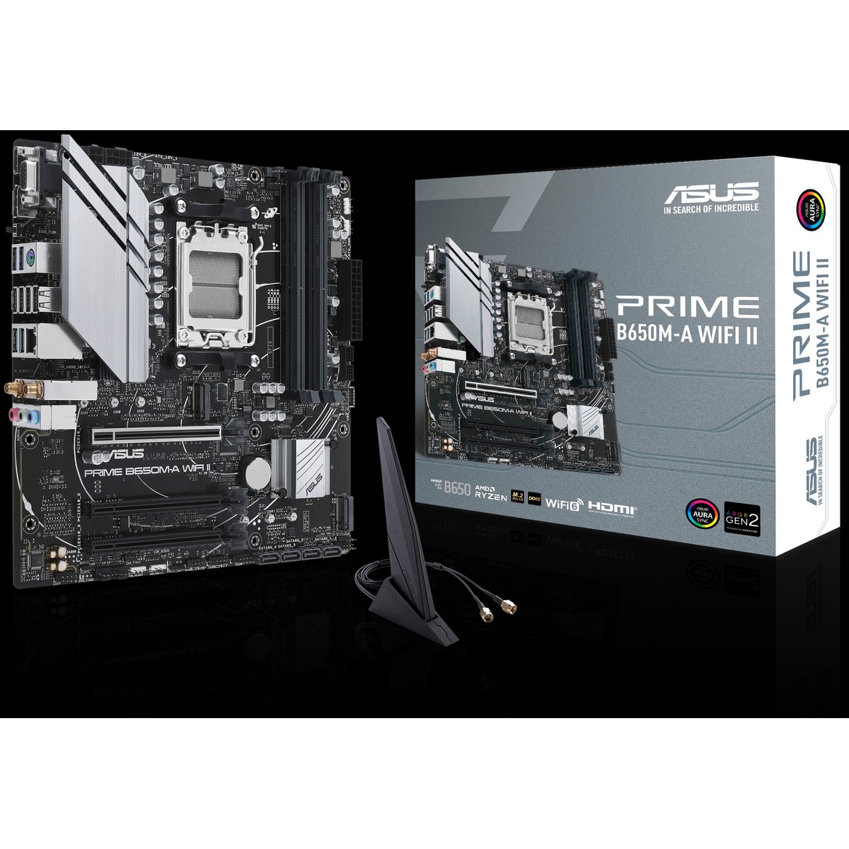 Материнская плата AMD B650 SAM5 MATX PRIME B650M-A WIFI II ASUS