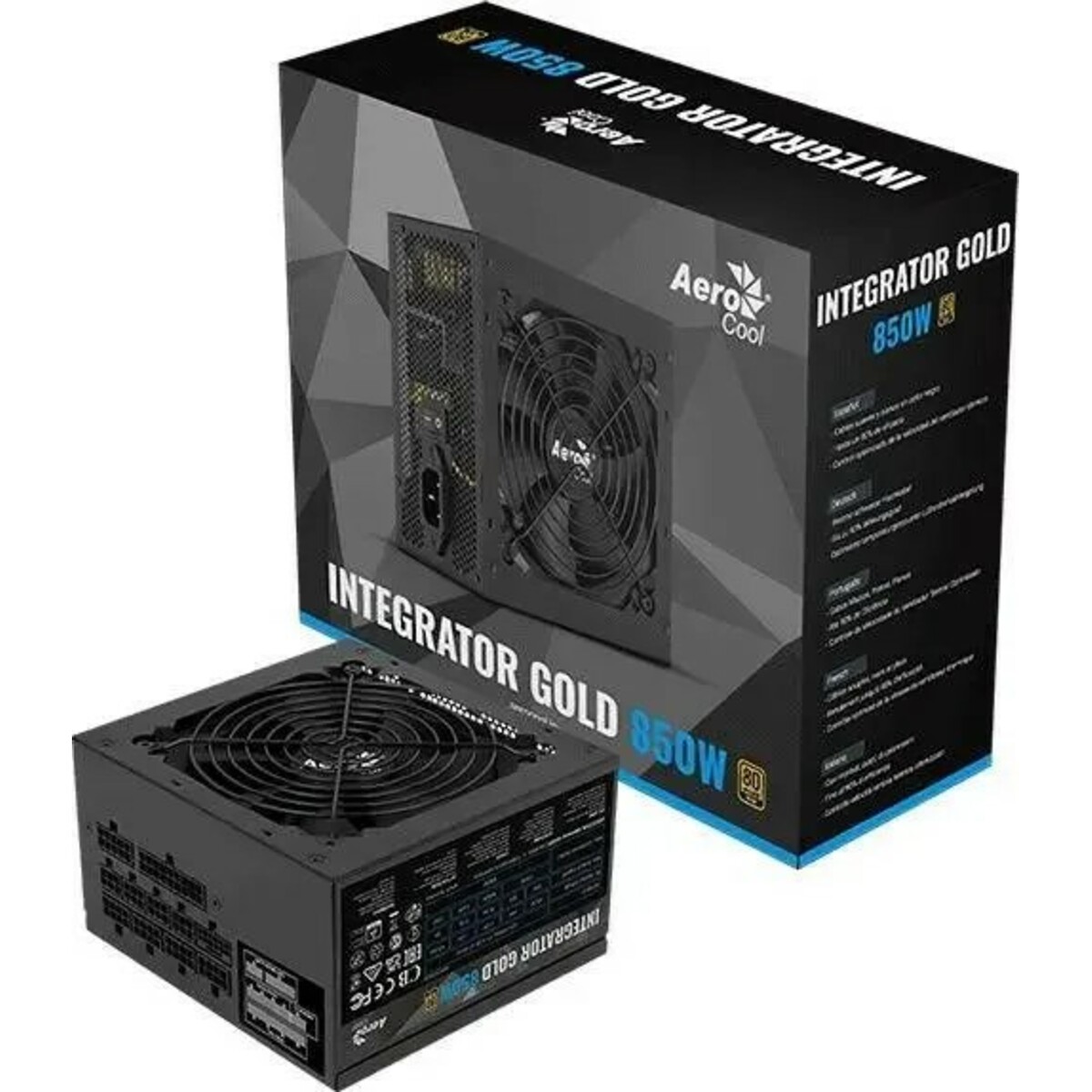 Блок питания Aerocool ATX 850W Integrator Gold 850W Gen.5 