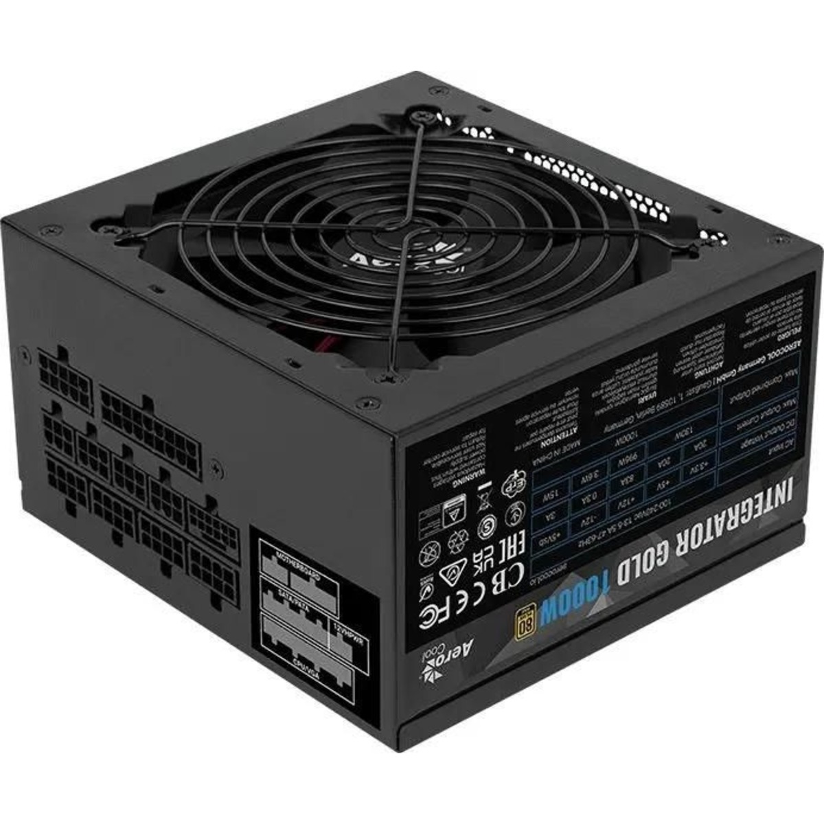 Блок питания Aerocool ATX 1000W Integrator Gold