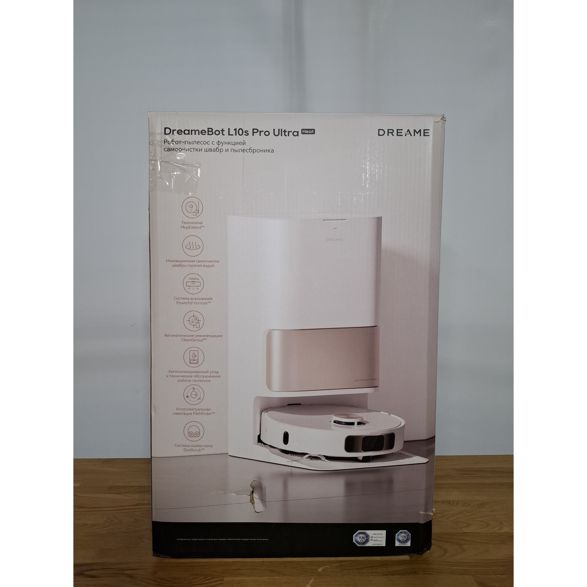 Робот-пылесос DreameBot L10s Pro Ultra Heat, белый