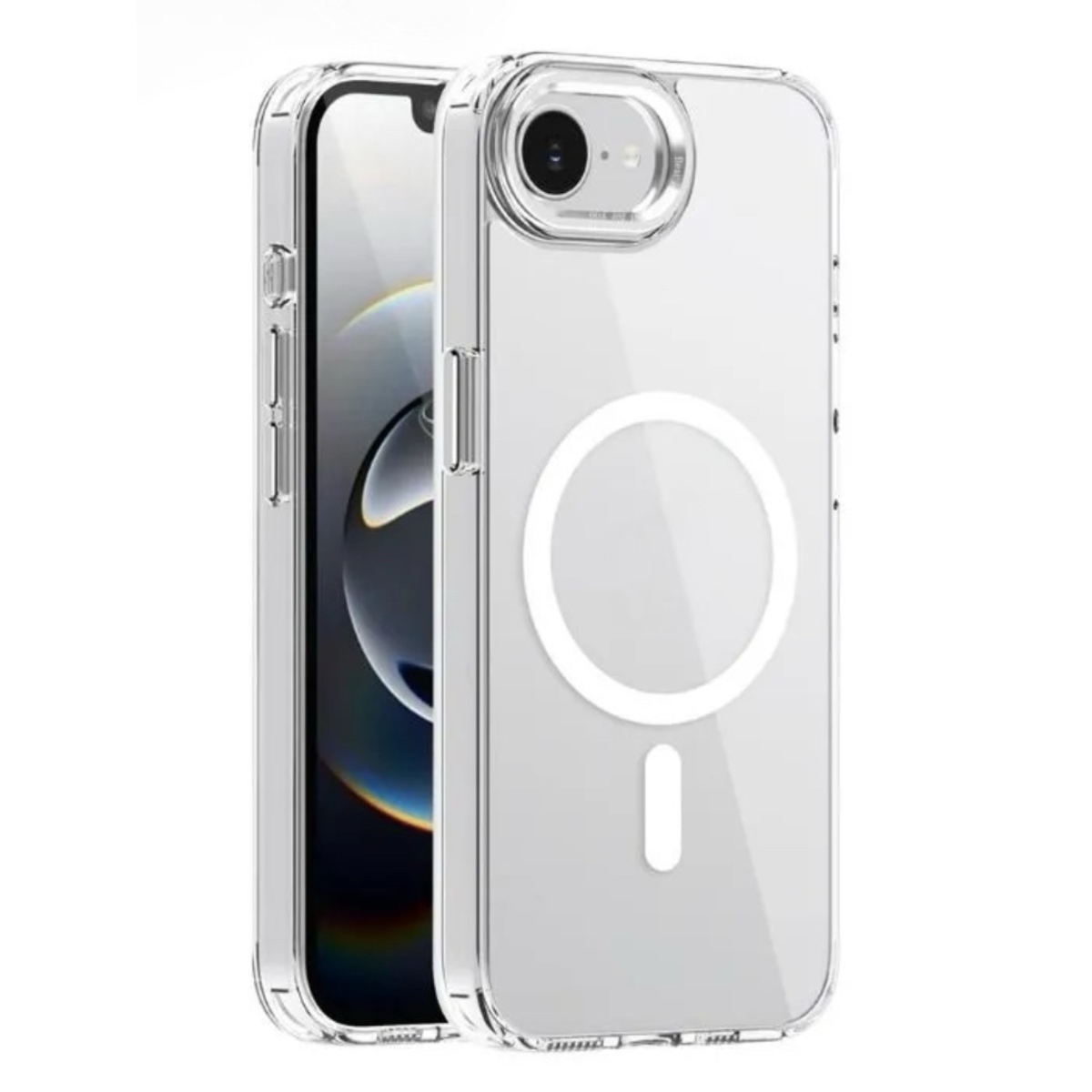 Чехол-накладка Devia Shark Series Magnetic Shockproof Case для iPhone 16e (Цвет: Clear)