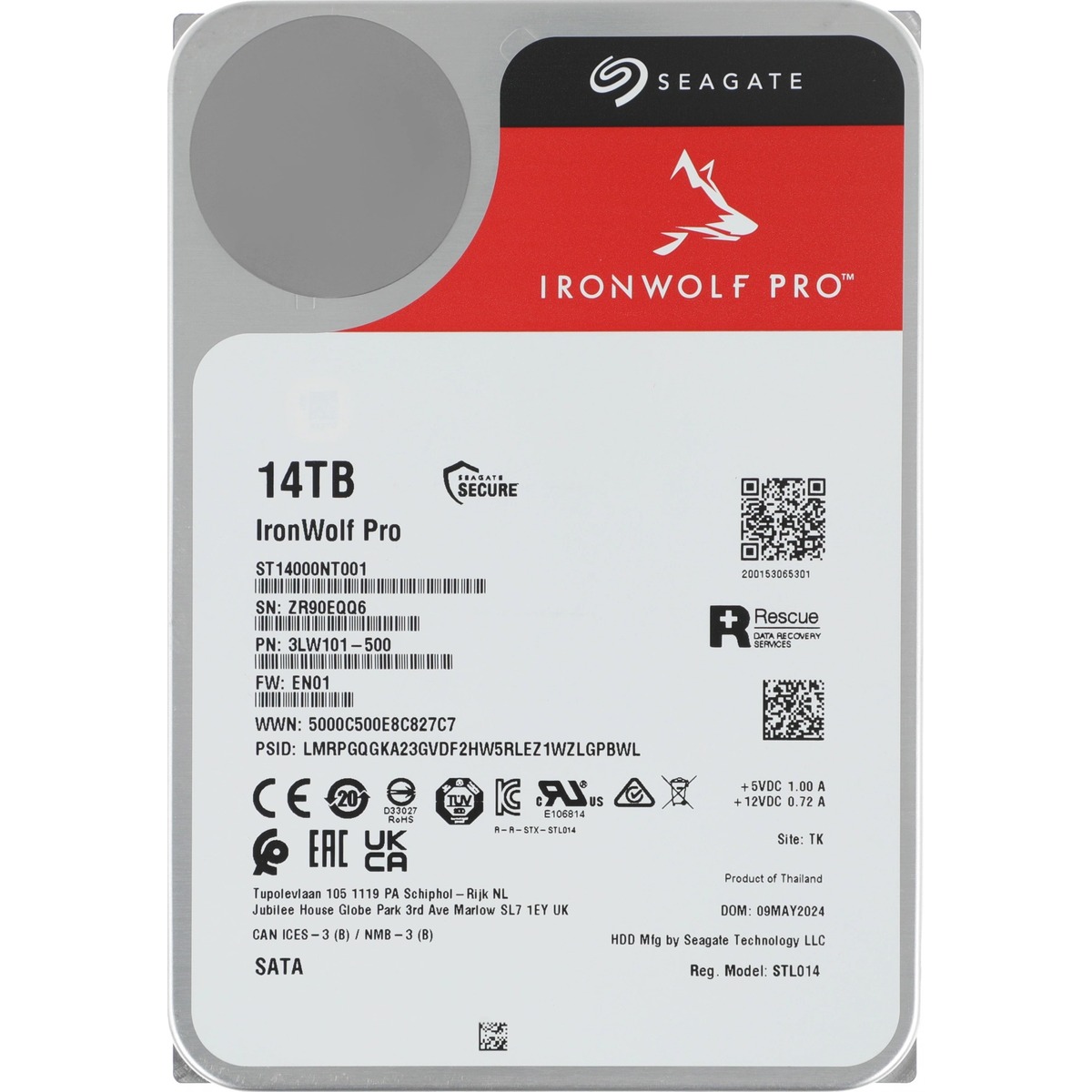 Жесткий диск Seagate SATA-III 14TB ST14000NT001