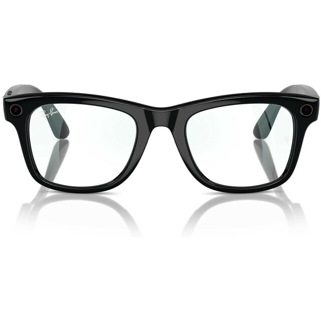 Умные очки Ray-Ban Meta Wayfarer RW4008 (Цвет: Shiny Black / Clear)