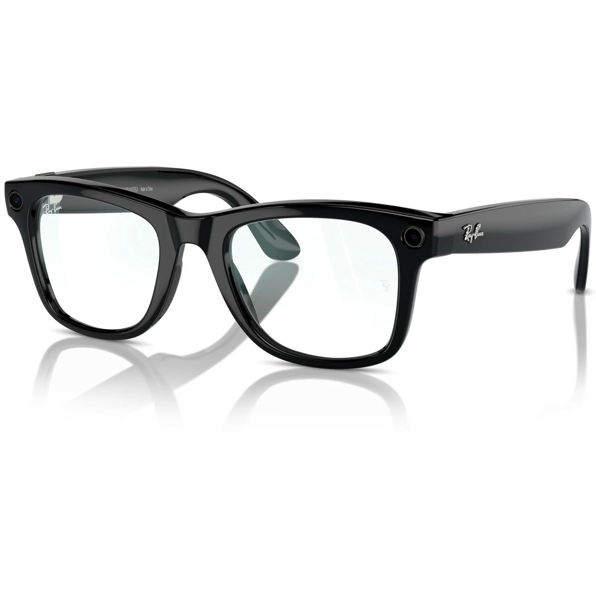 Умные очки Ray-Ban Meta Wayfarer RW4008 (Цвет: Shiny Black/Clear)