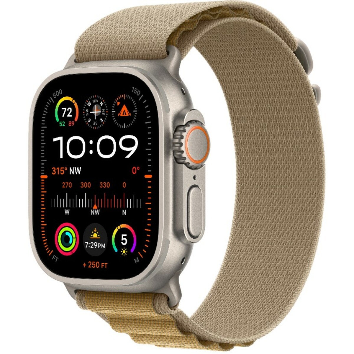 Умные часы Apple Watch Ultra 2 (2024) 49mm Titanium Case with Alpine Loop M (Цвет: Natural / Tan)