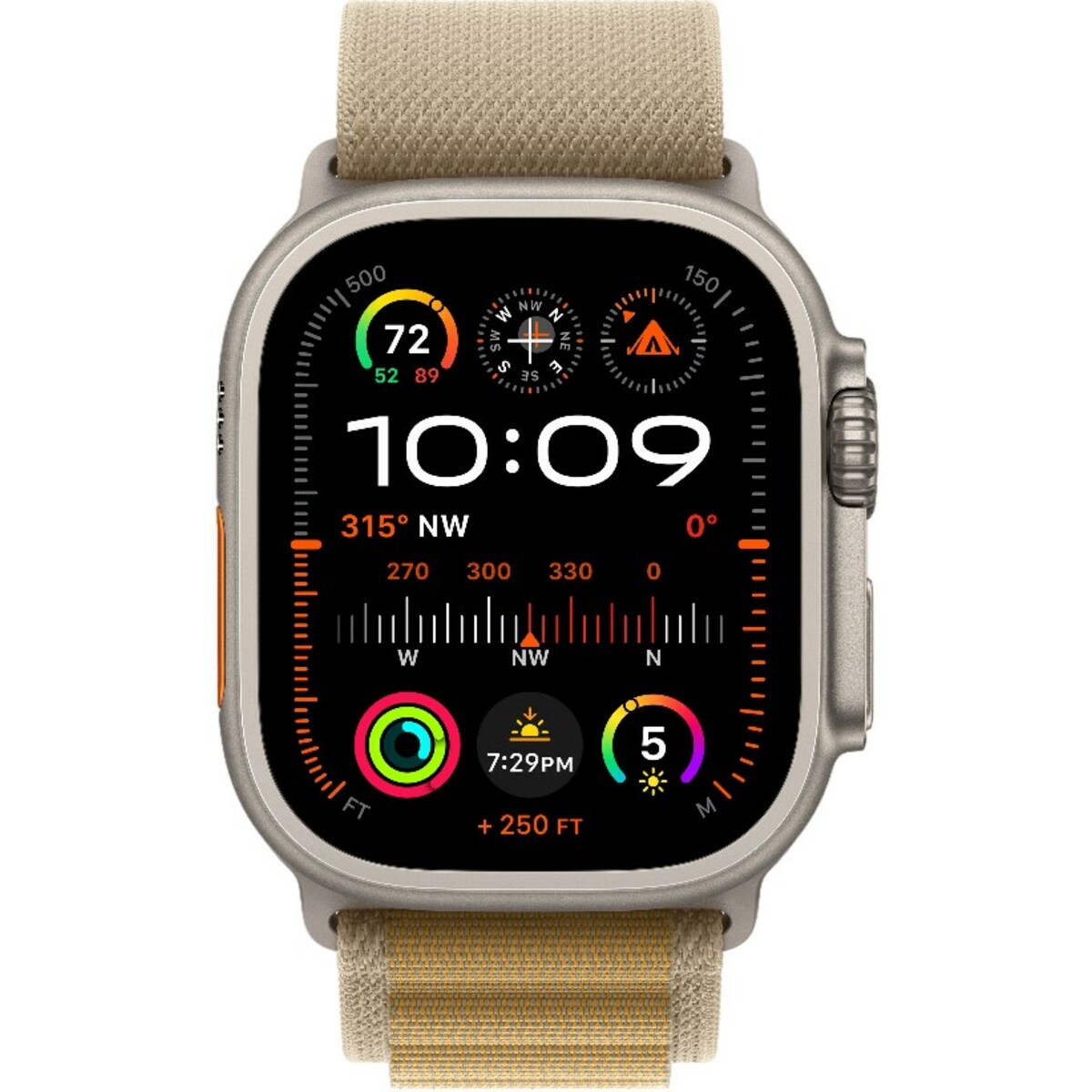 Умные часы Apple Watch Ultra 2 (2024) 49mm Titanium Case with Alpine Loop M (Цвет: Natural / Tan)