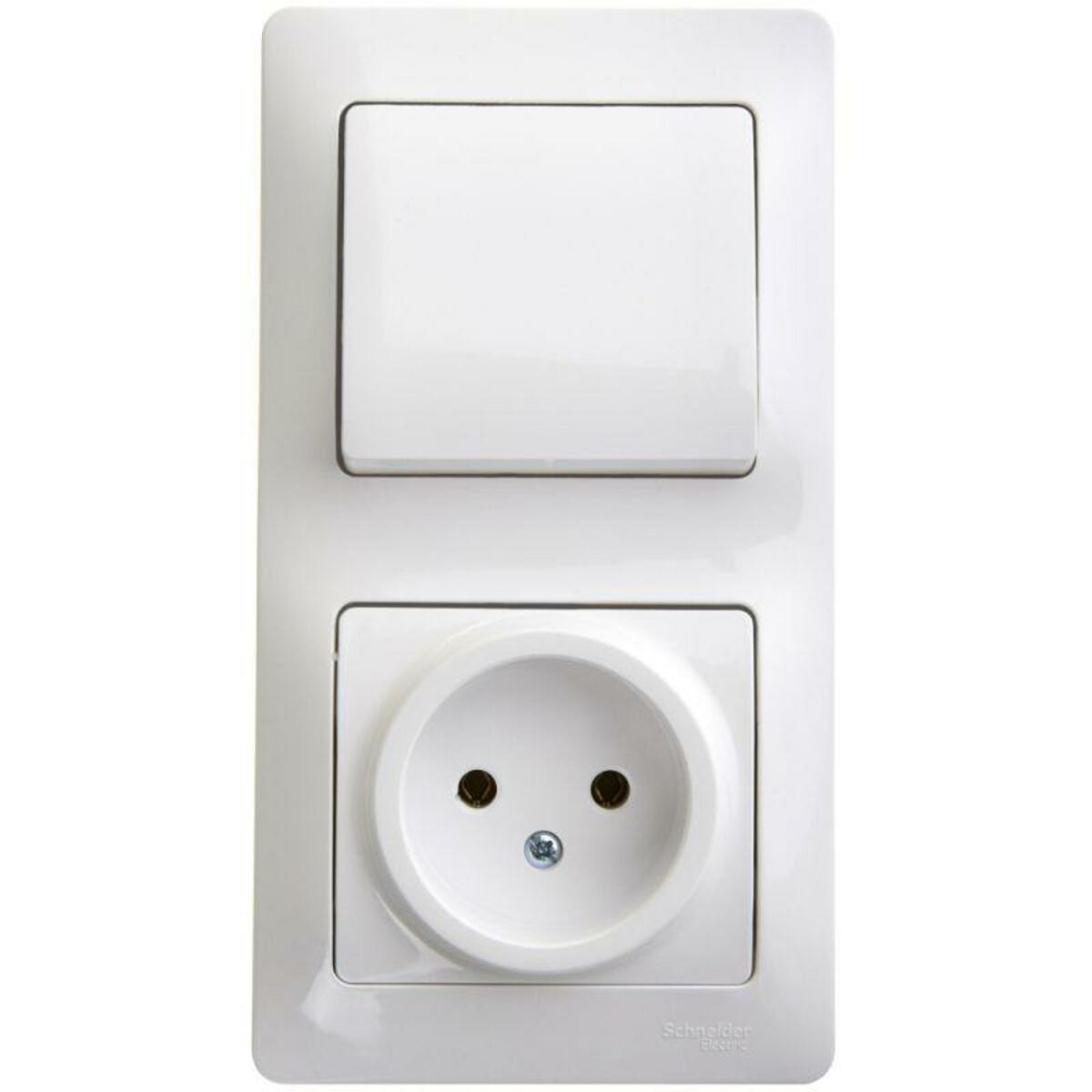 Блок Schneider Electric GSL000160 Glossa (Цвет: White)