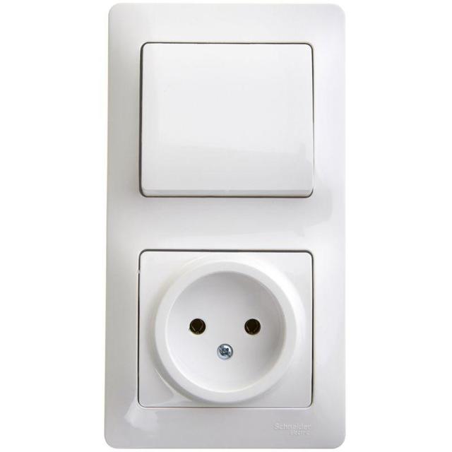 Блок Schneider Electric GSL000160 Glossa (Цвет: White)