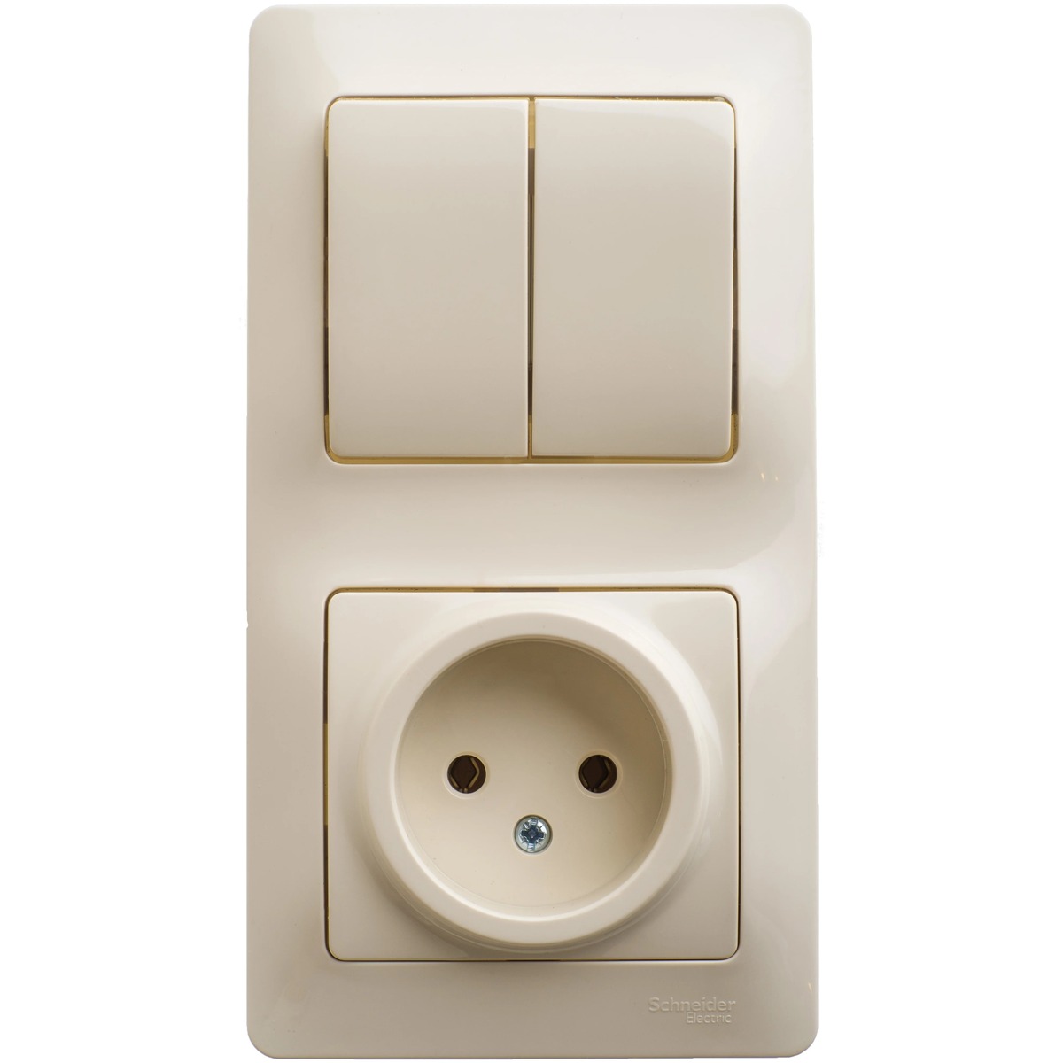 Блок Schneider Electric GSL000272 Glossa (Цвет: Beige)