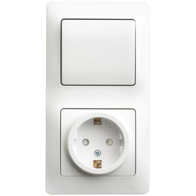 Блок Schneider Electric GSL000170 Glossa (Цвет: White)