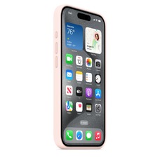 Чехол-накладка Apple Silicone Case with MagSafe для смартфона Apple iPhone 15 Pro (Цвет: Light Pink)