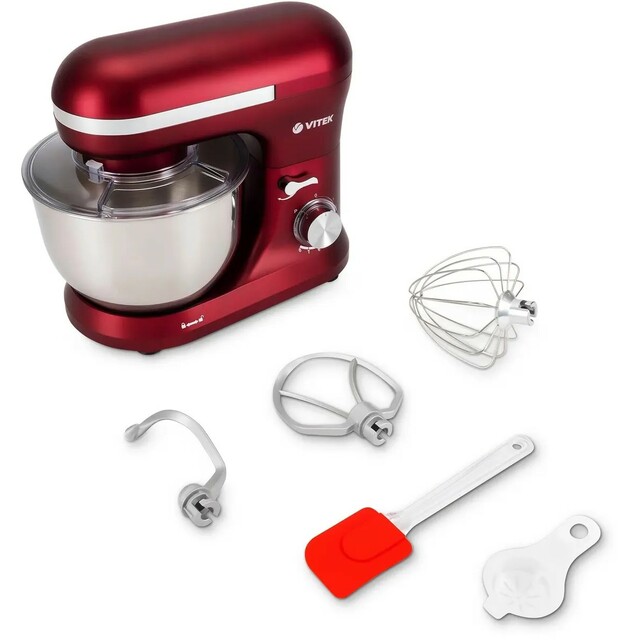 Миксер планетарный Vitek VT-PM0111 (Цвет: Red)