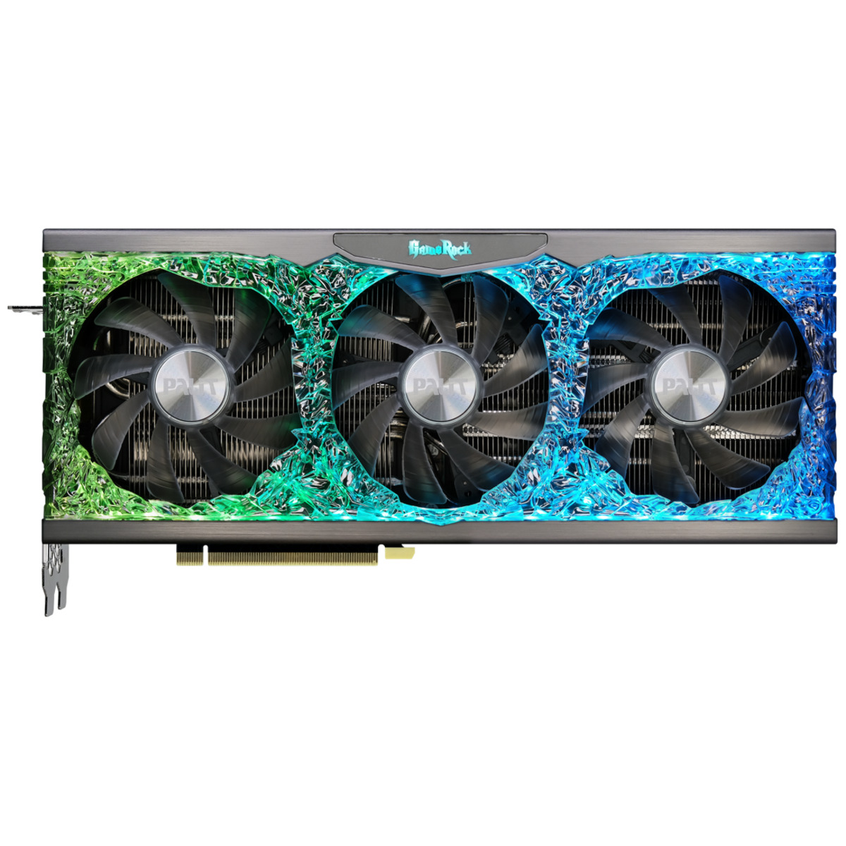 Видеокарта Palit PCI-E 4.0 PA-RTX3070 GAMEROCK 8G V1 LHR NVIDIA GeForce RTX 3070 8192Mb 256 GDDR6 1500 / 14000 / HDMIx1 / DPx3 / HDCP Ret