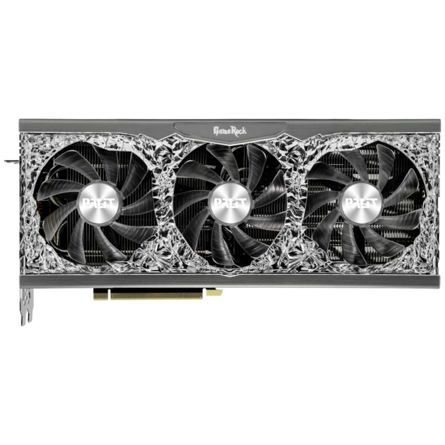 Видеокарта Palit PCI-E 4.0 PA-RTX3070 GAMEROCK 8G V1 LHR NVIDIA GeForce RTX 3070 8192Mb 256 GDDR6 1500 / 14000 / HDMIx1 / DPx3 / HDCP Ret