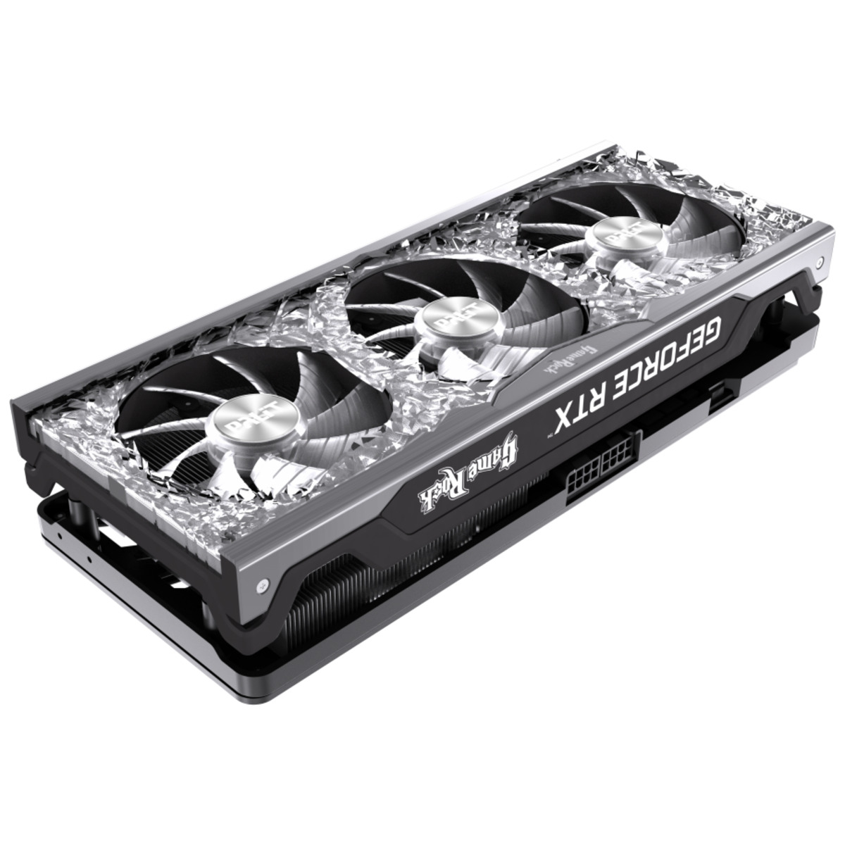 Видеокарта Palit PCI-E 4.0 PA-RTX3070 GAMEROCK 8G V1 LHR NVIDIA GeForce RTX 3070 8192Mb 256 GDDR6 1500 / 14000 / HDMIx1 / DPx3 / HDCP Ret