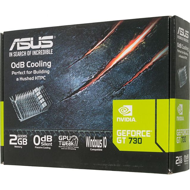 Видеокарта ASUS GeForce GT 730 Silent LP 2Gb (GT730-SL-2GD5-BRK)
