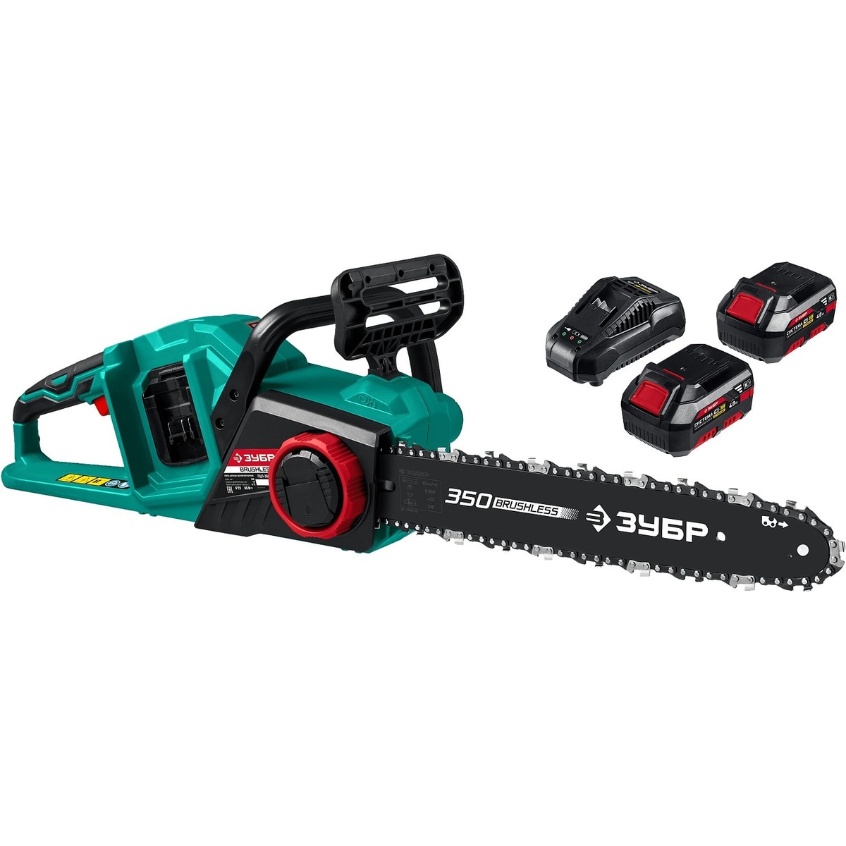 Электрическая цепная пила Зубр ПЦЛ-3635-42 (Цвет: Green)