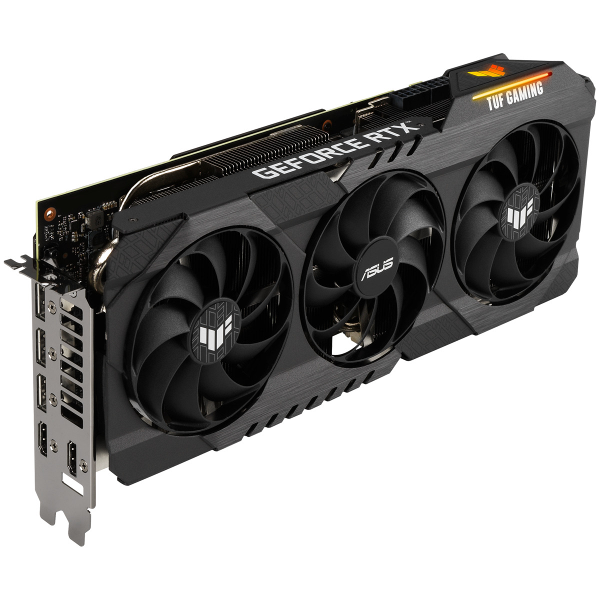 Видеокарта ASUS PCI-E 4.0 TUF-RTX3080-O10G-V2-GAMING LHR NVIDIA GeForce RTX 3080 10240Mb 320 GDDR6X 1440 / 19000 / HDMIx2 / DPx3 / HDCP Ret