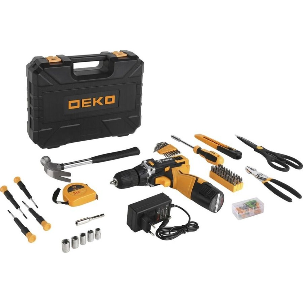 Дрель-шуруповерт Deko GCD12DU3 (Цвет: Black)