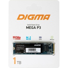 Накопитель SSD Digma Mega P3 PCI-E x4 1Tb DGSM3001TP33T M.2 2280