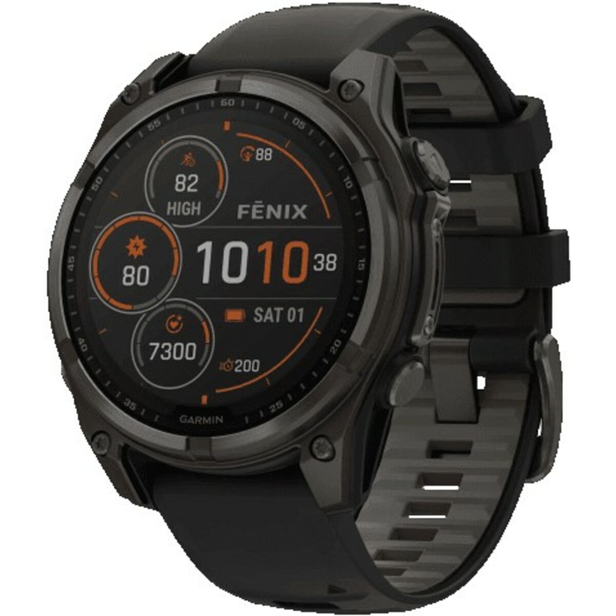 Умные часы Garmin Fenix 8 Sapphire Solar 47mm (Цвет: Carbon Gray/Black)