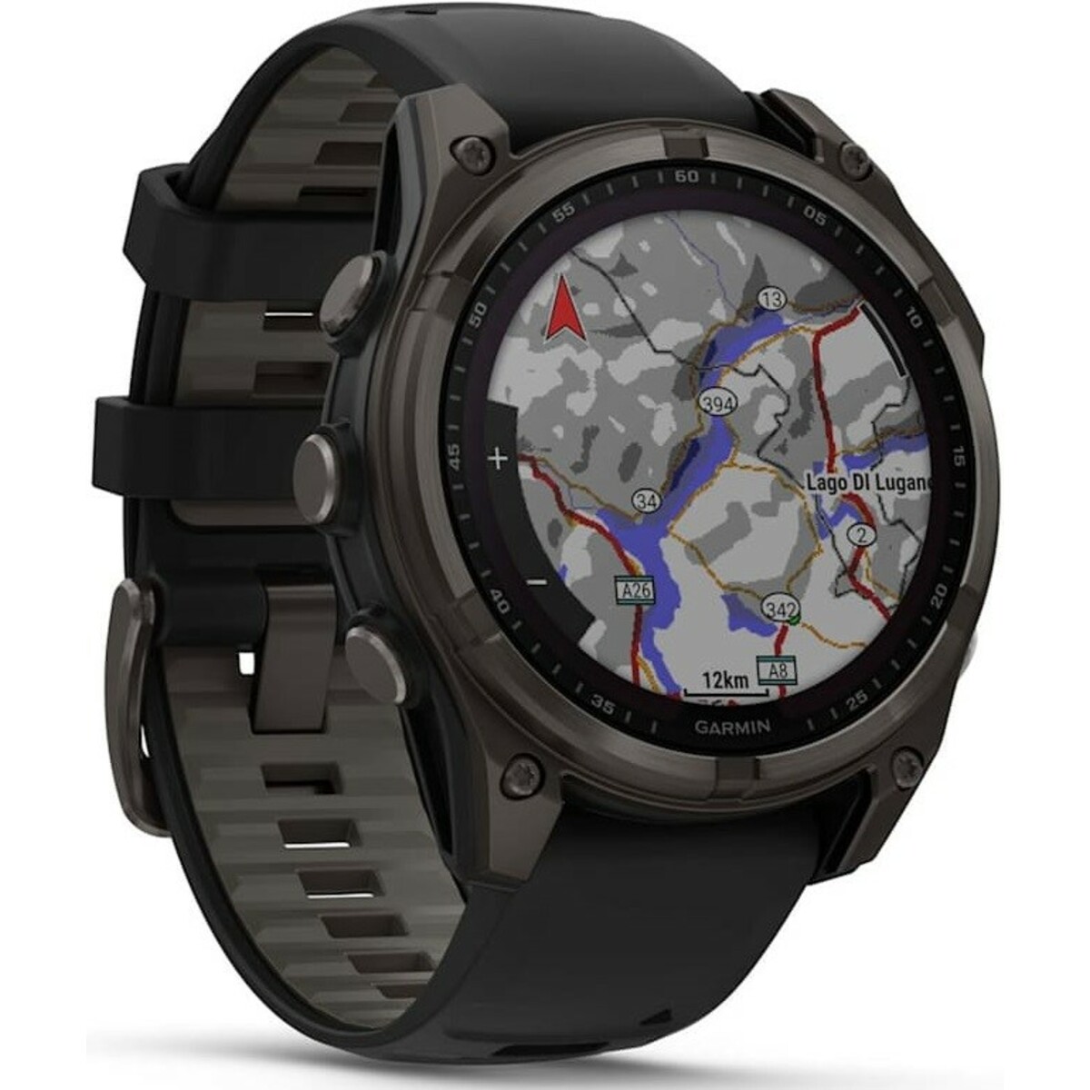 Умные часы Garmin Fenix 8 Sapphire Solar 47mm (Цвет: Carbon Gray/Black)