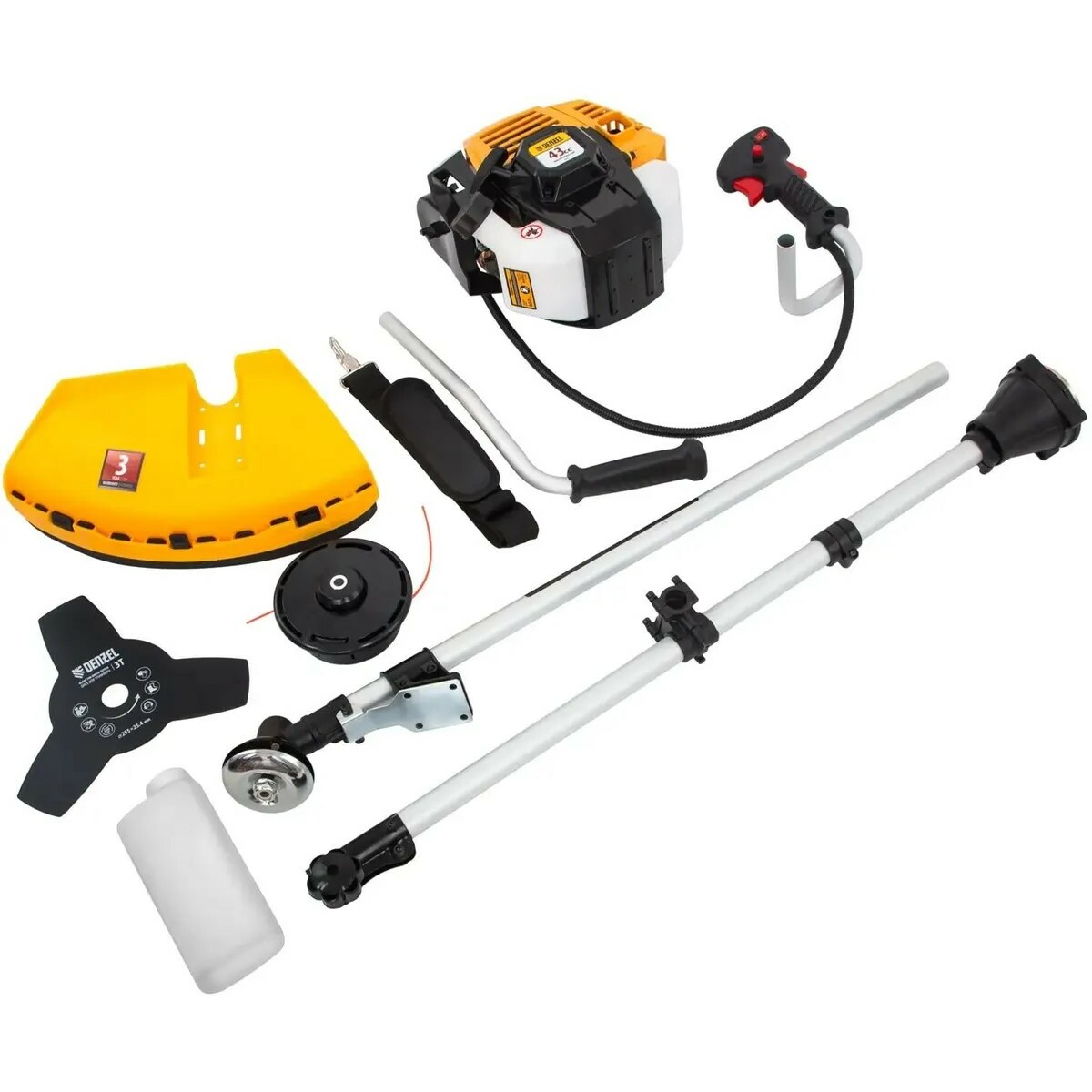 Триммер бензиновый Denzel DR-43S (Цвет: Yellow/Black)