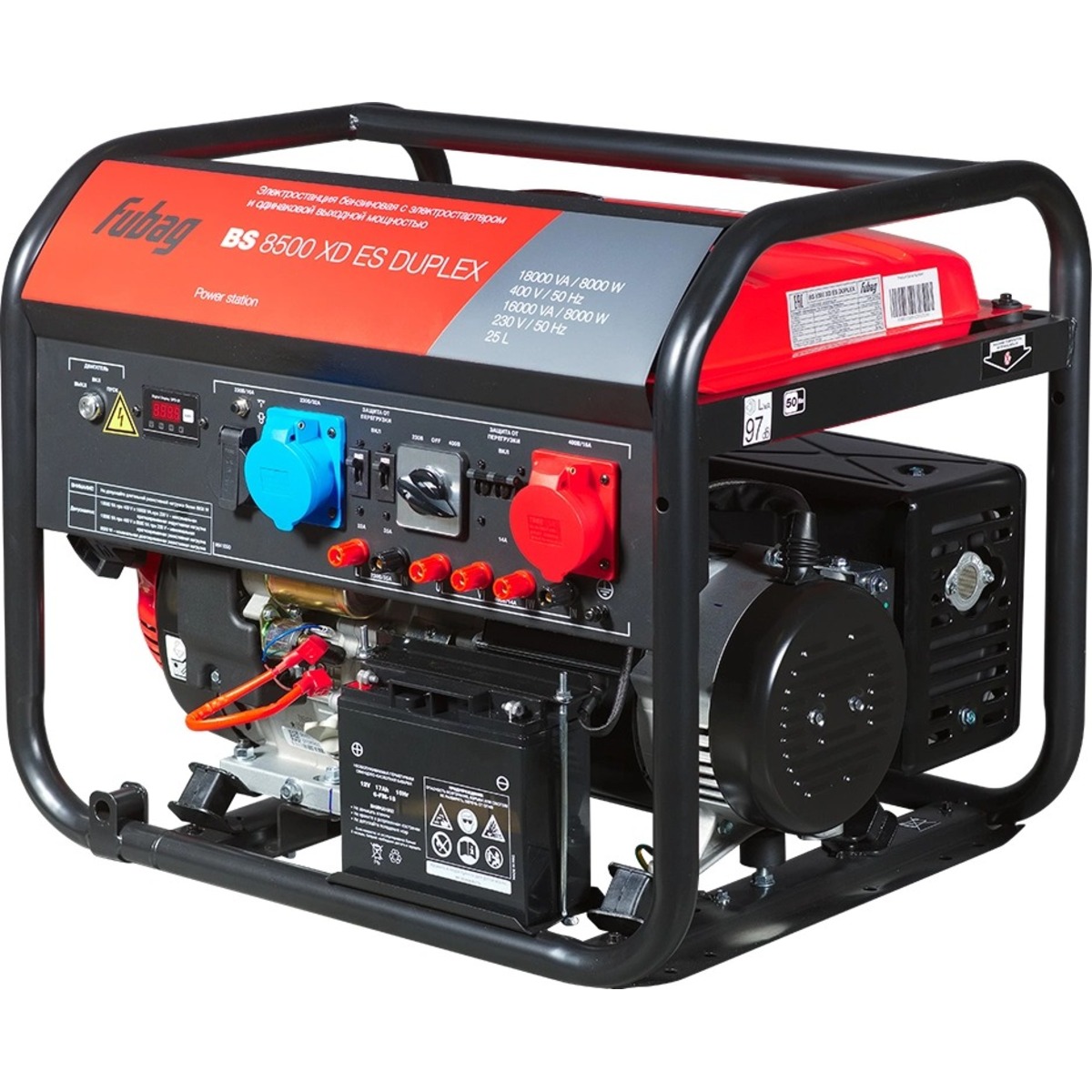 Генератор Fubag BS 8500 XD ES Duplex (Цвет: Red)