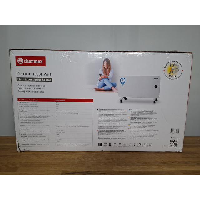 Конвектор Thermex Frame 1500E Wi-Fi (Цвет: White) Конвектор Thermex Frame 1500E Wi-Fi (Цвет: White)