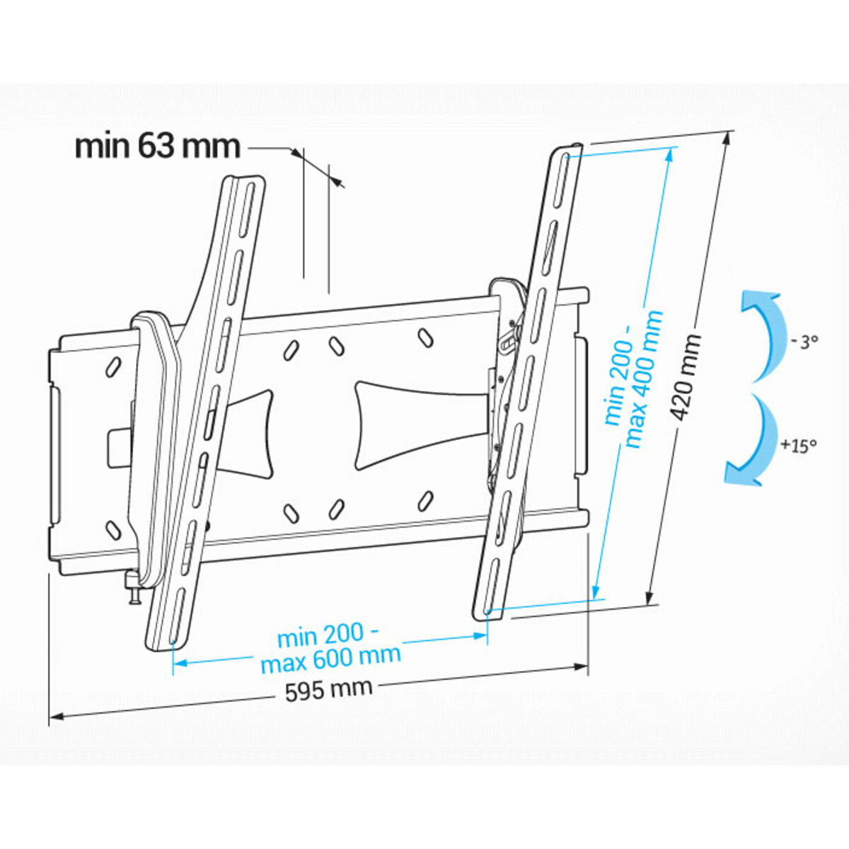 Кронштейн настенный Holder PTS-4006 (Цвет: Black)