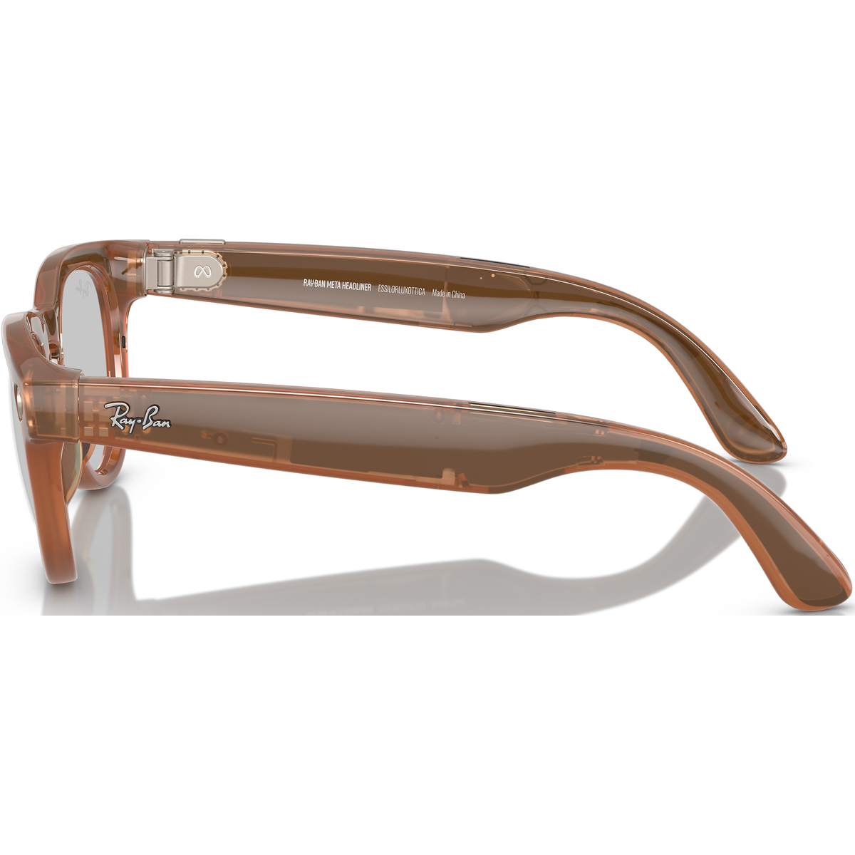 Умные очки Ray-Ban Meta Headliner RW4009 (Цвет: Shiny Caramel / Transitions Sapphire)