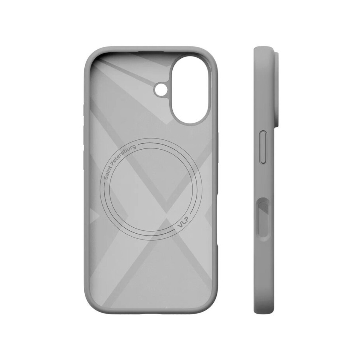 Чехол-накладка VLP Aster Case with MagSafe для смартфона Apple iPhone 16 (Цвет: Grey)