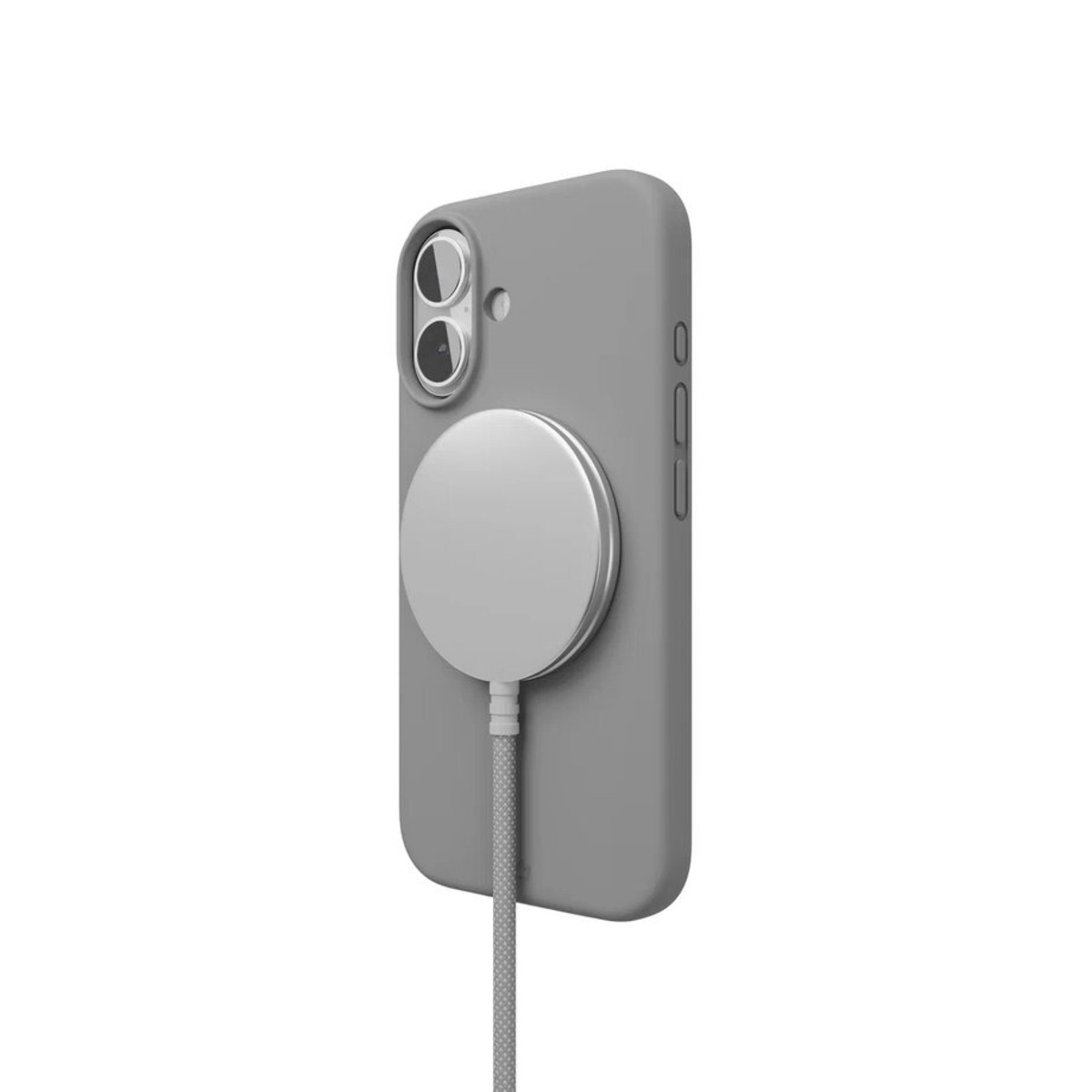 Чехол-накладка VLP Aster Case with MagSafe для смартфона Apple iPhone 16 (Цвет: Grey)