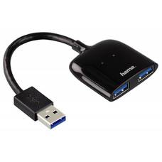 Разветвитель USB 3.0 Hama Mobil 2порт. (Цвет: Black)