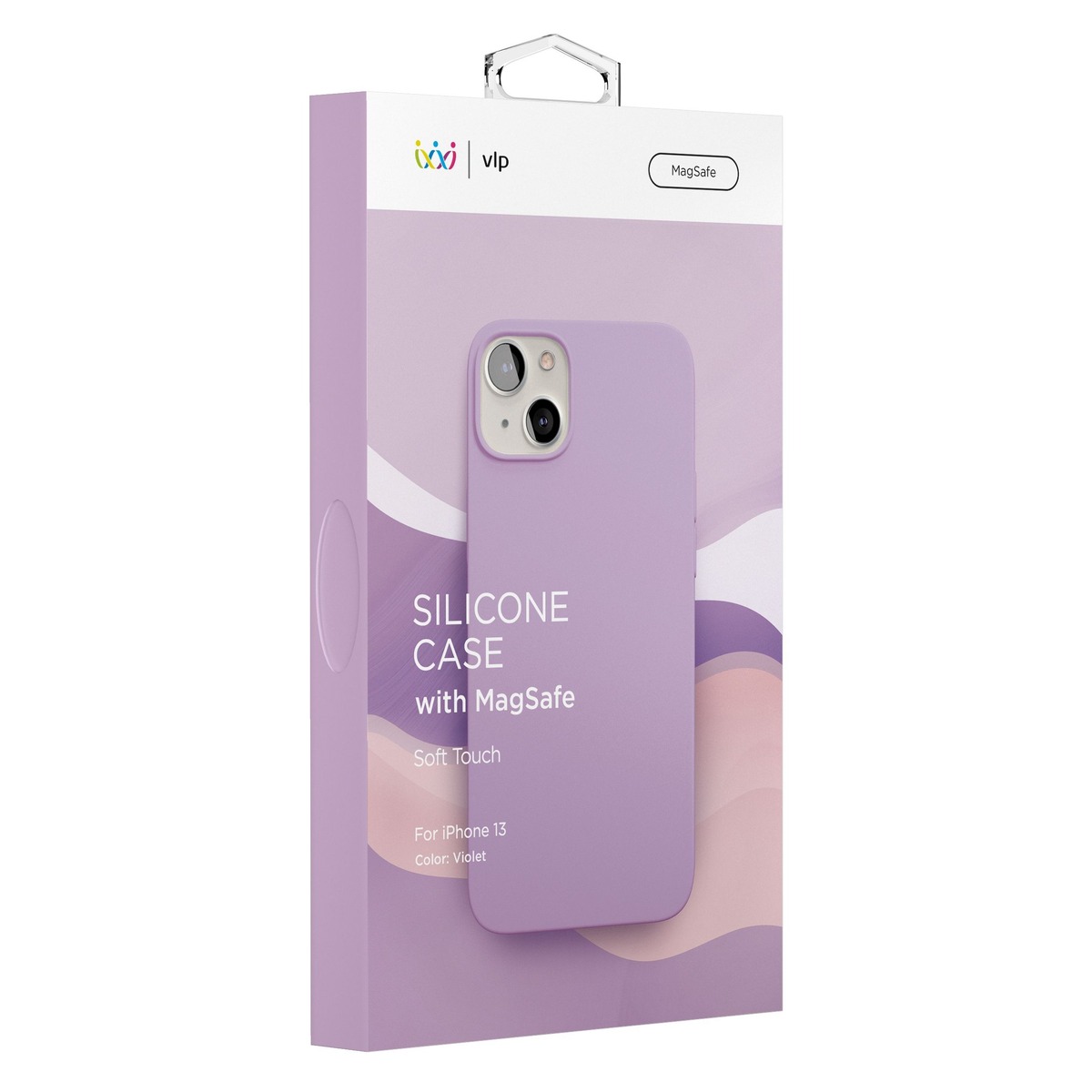 Чехол-накладка VLP Silicone Case with MagSafe для смартфона Apple iPhone 13 (Цвет: Violet)