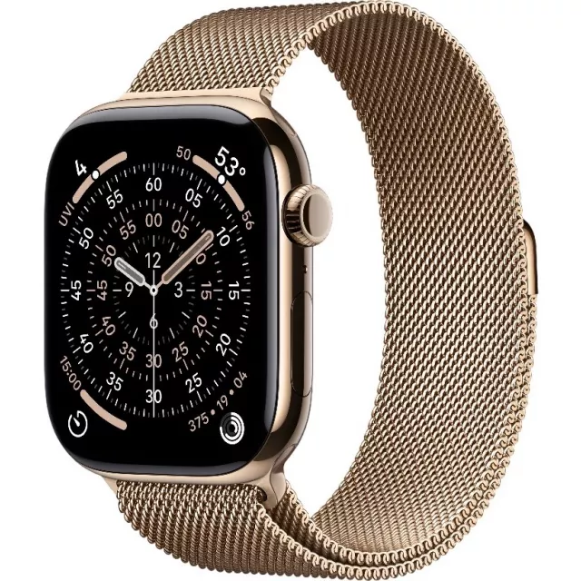 Умные часы Apple Watch Series 11 46mm Titanium Case with Milanese Loop M / L (Цвет: Gold) Умные часы Apple Watch Series 11 46mm Titanium Case with Milanese Loop M / L (Цвет: Gold)